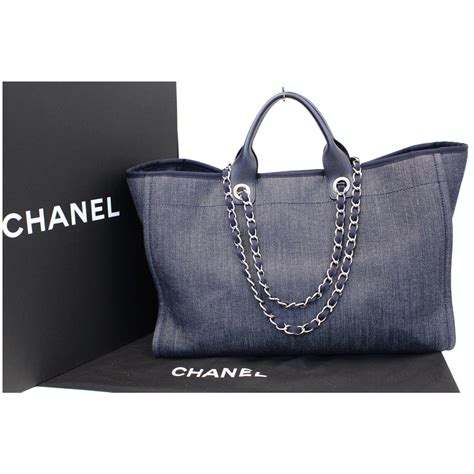 chanel color block bag large|chanel denim shopping bags.